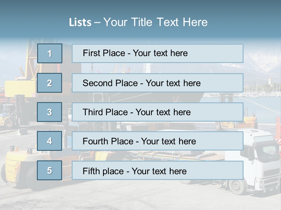 Shipment Import Business PowerPoint Template