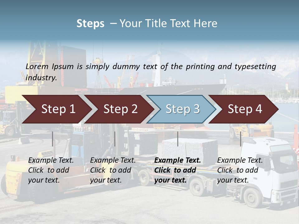 Shipment Import Business PowerPoint Template