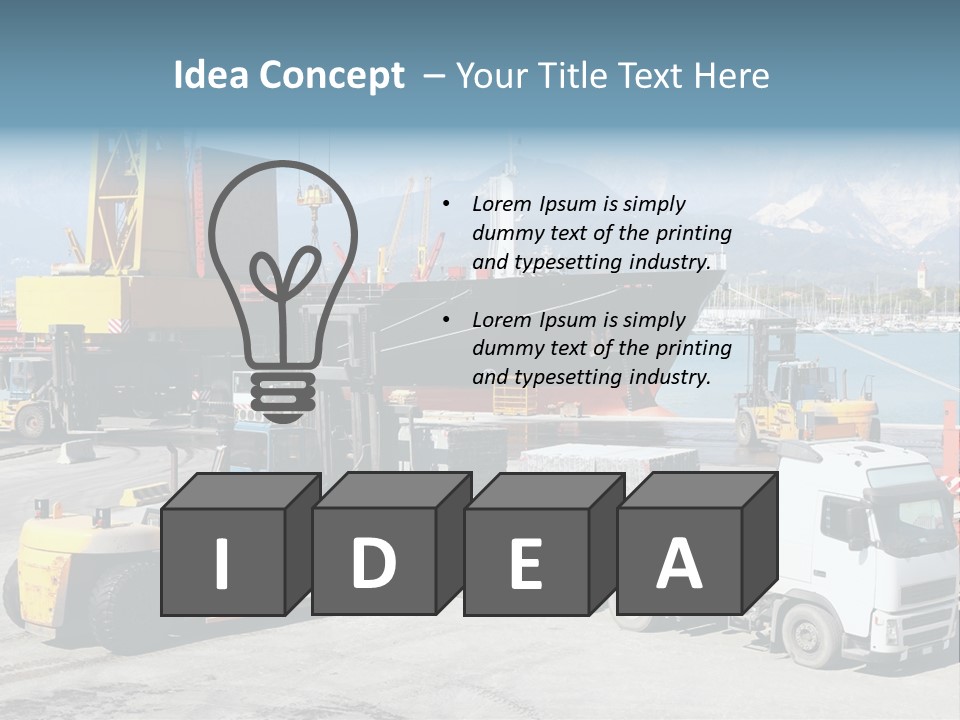 Shipment Import Business PowerPoint Template