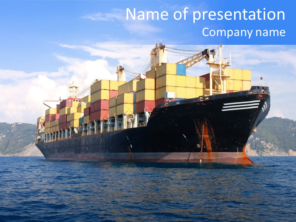 Boat Industry Freight PowerPoint Template