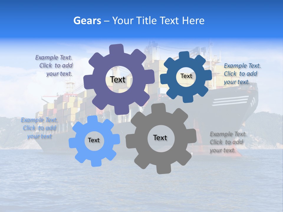 Boat Industry Freight PowerPoint Template