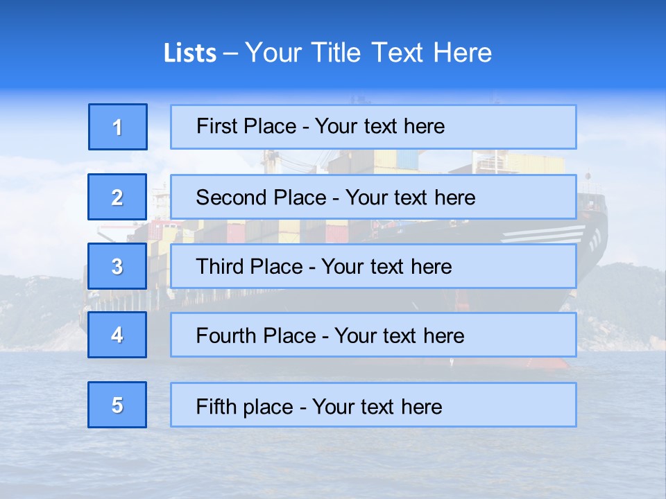 Boat Industry Freight PowerPoint Template