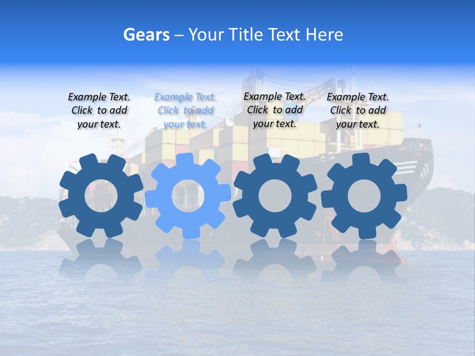 Boat Industry Freight PowerPoint Template