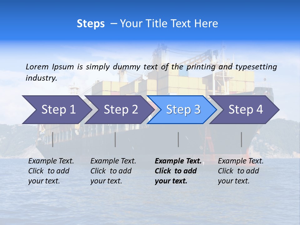 Boat Industry Freight PowerPoint Template