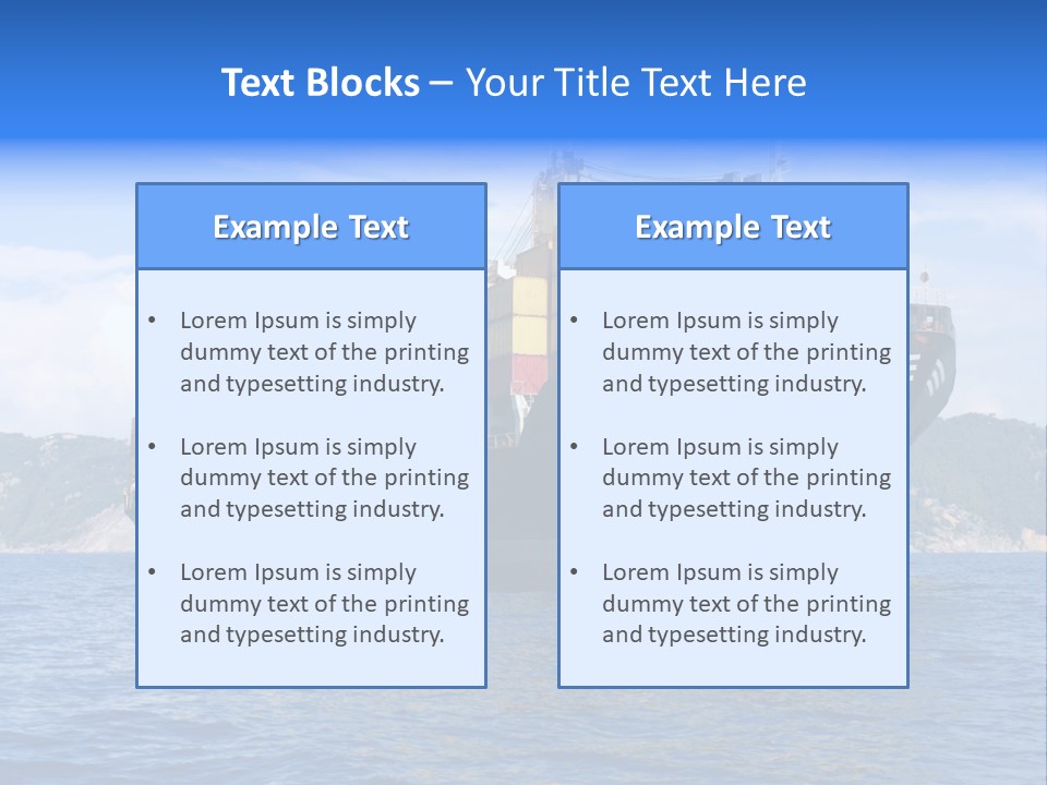 Boat Industry Freight PowerPoint Template