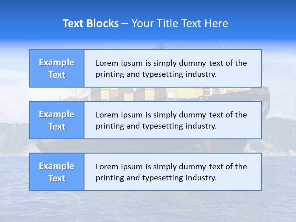 Boat Industry Freight PowerPoint Template