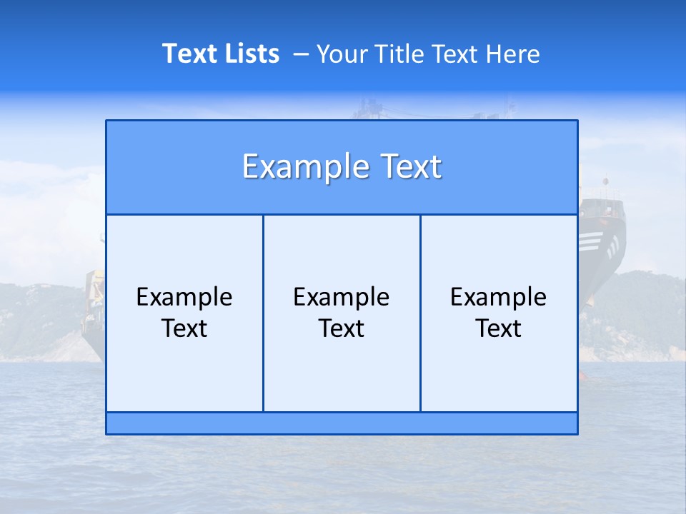 Boat Industry Freight PowerPoint Template