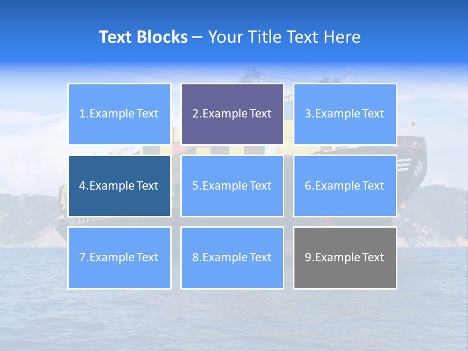 Boat Industry Freight PowerPoint Template