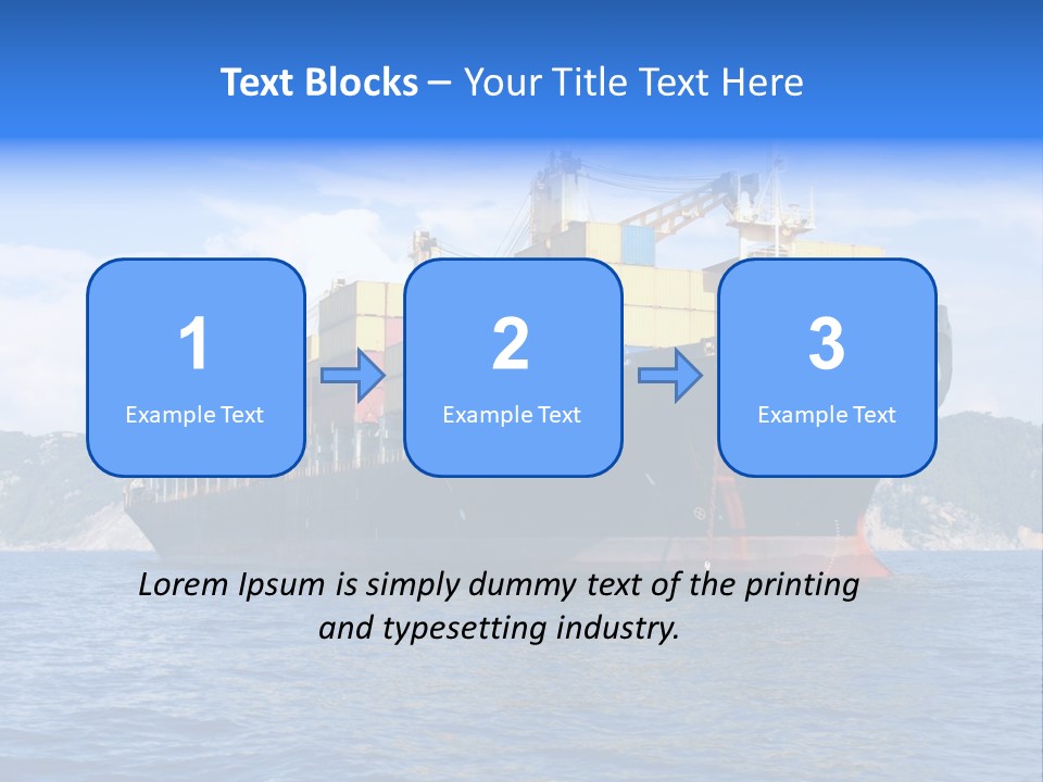Boat Industry Freight PowerPoint Template