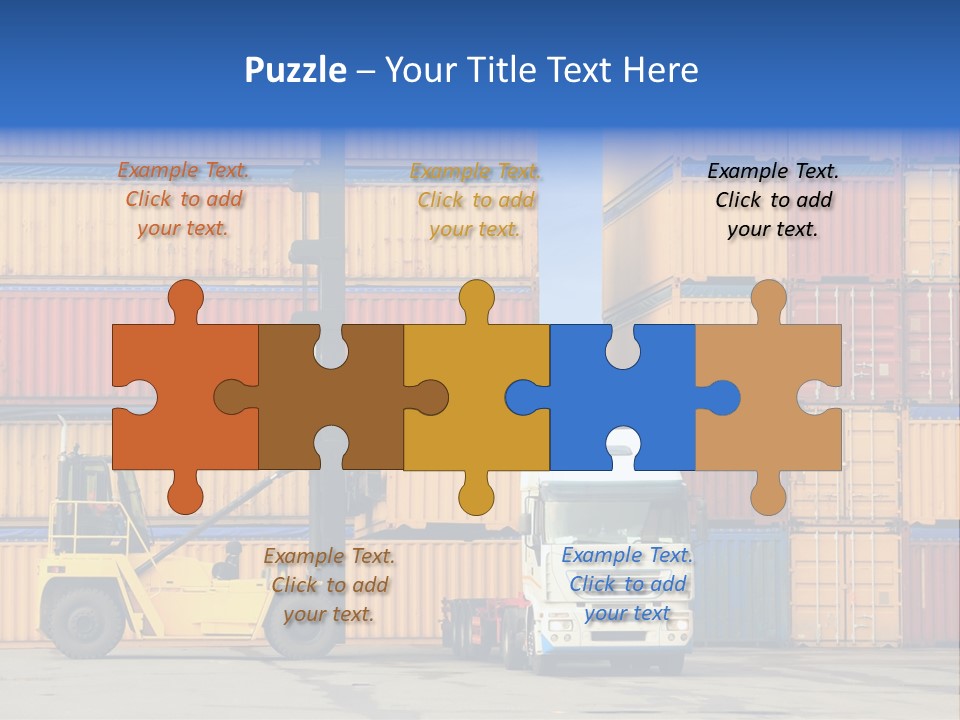 Commercial Stacking Crane PowerPoint Template