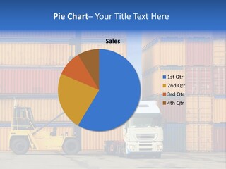 Commercial Stacking Crane PowerPoint Template