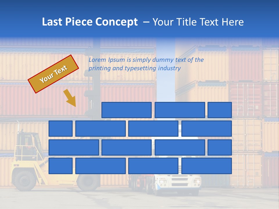Commercial Stacking Crane PowerPoint Template