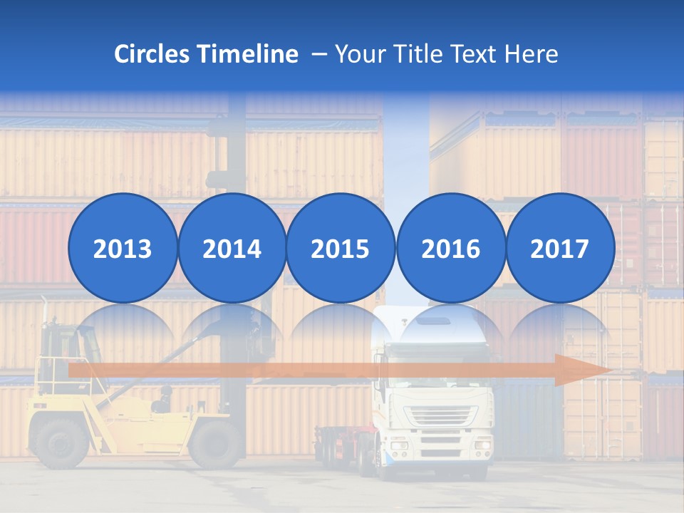 Commercial Stacking Crane PowerPoint Template