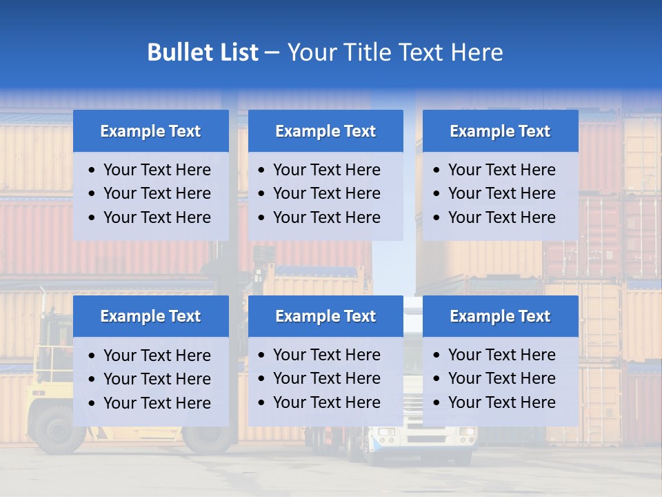 Commercial Stacking Crane PowerPoint Template