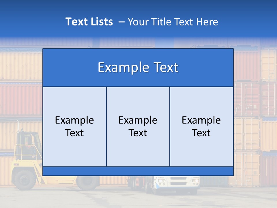 Commercial Stacking Crane PowerPoint Template