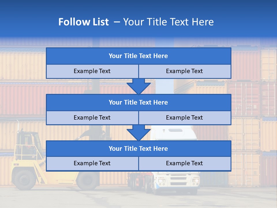 Commercial Stacking Crane PowerPoint Template