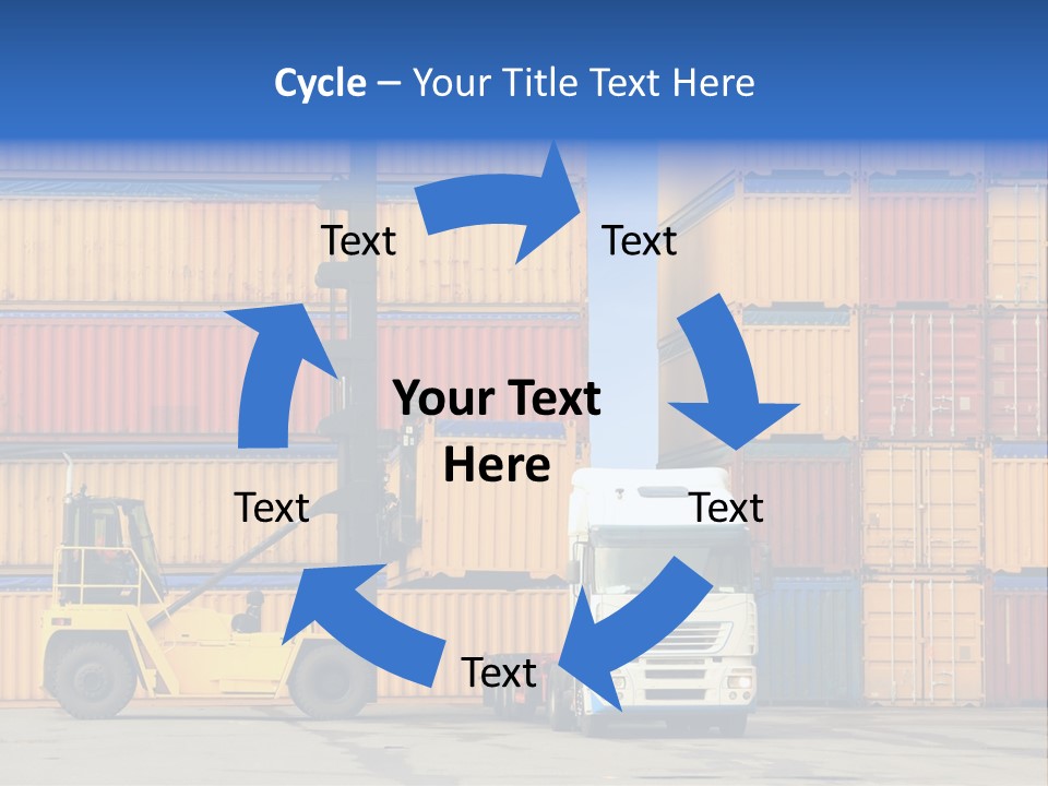 Commercial Stacking Crane PowerPoint Template