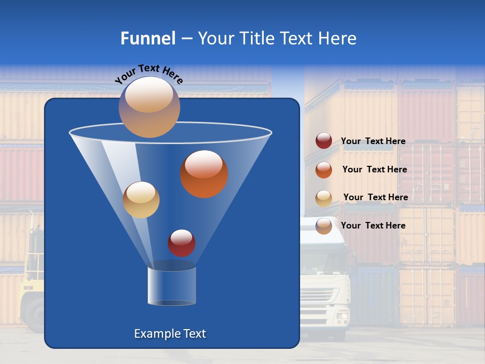 Commercial Stacking Crane PowerPoint Template