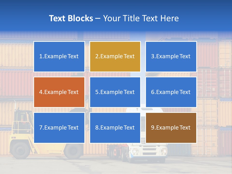 Commercial Stacking Crane PowerPoint Template