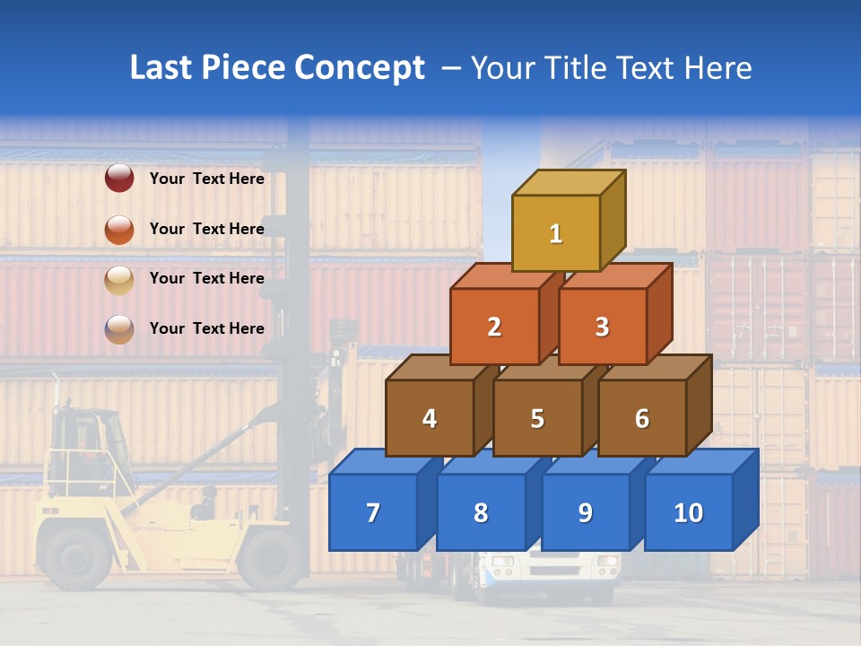 Commercial Stacking Crane PowerPoint Template