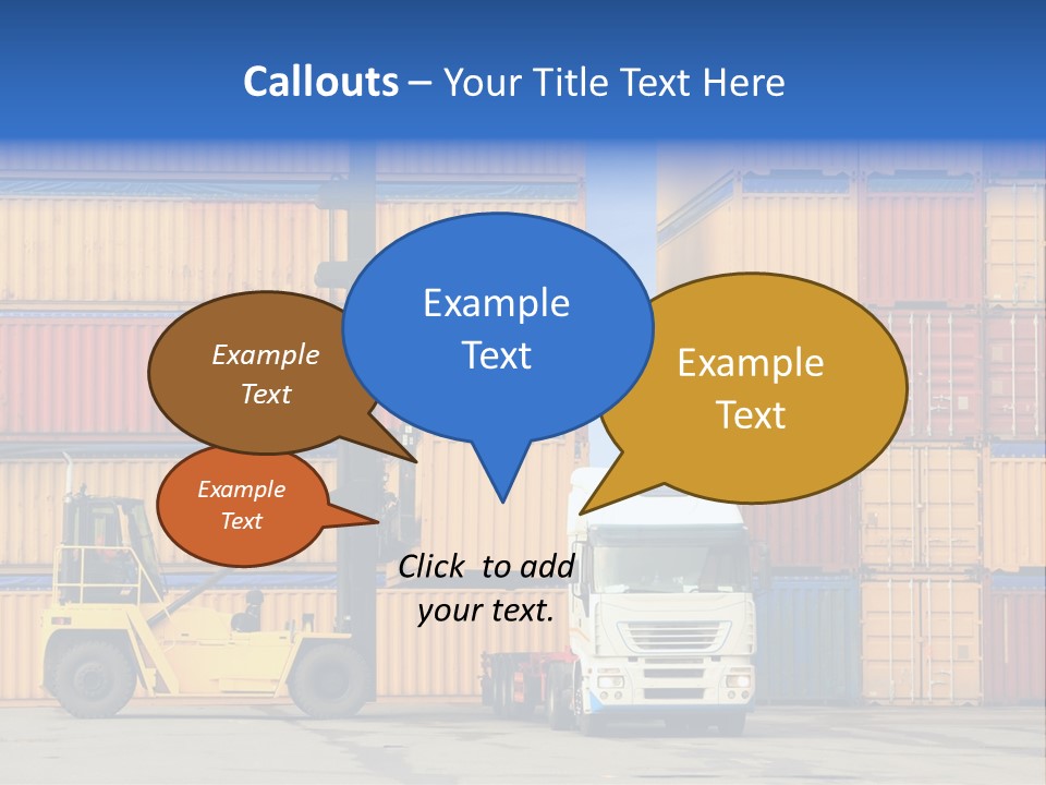 Commercial Stacking Crane PowerPoint Template