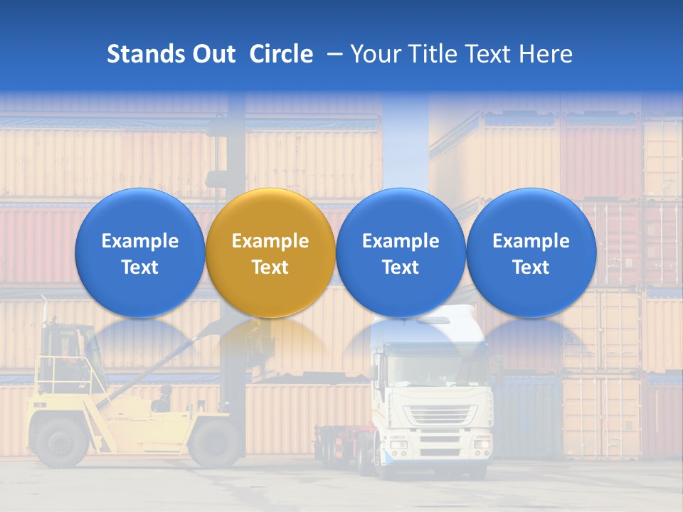 Commercial Stacking Crane PowerPoint Template