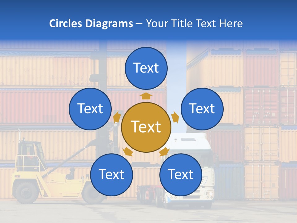 Commercial Stacking Crane PowerPoint Template