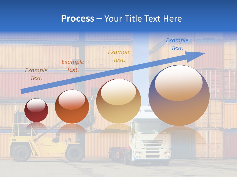 Commercial Stacking Crane PowerPoint Template