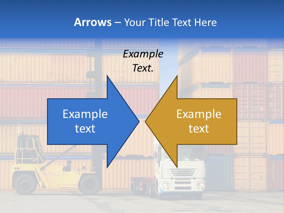 Commercial Stacking Crane PowerPoint Template