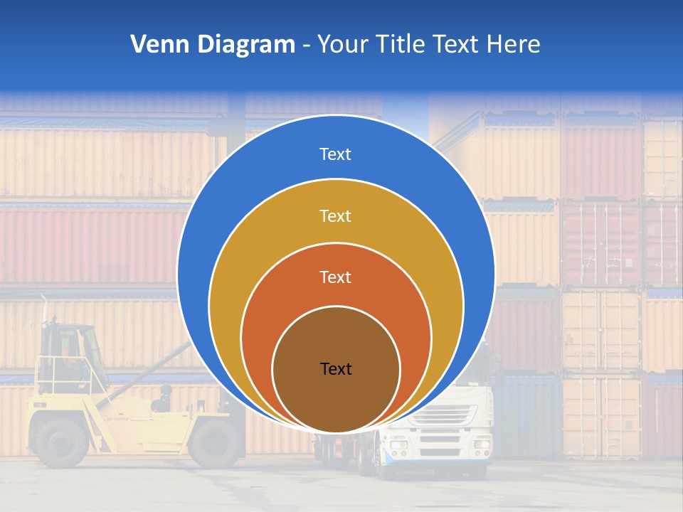 Commercial Stacking Crane PowerPoint Template