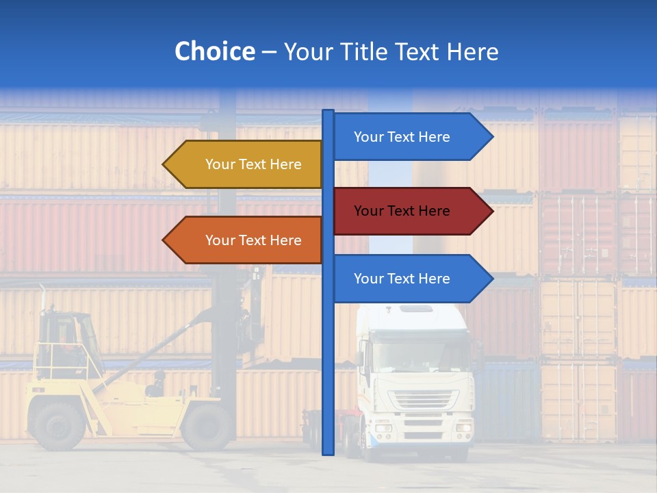 Commercial Stacking Crane PowerPoint Template