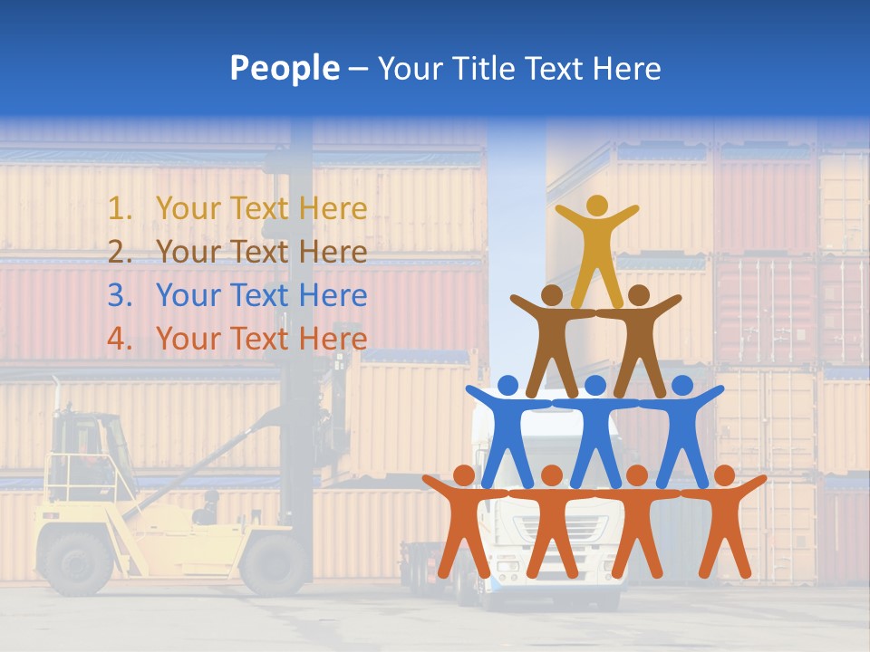 Commercial Stacking Crane PowerPoint Template