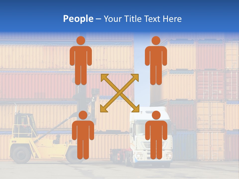 Commercial Stacking Crane PowerPoint Template