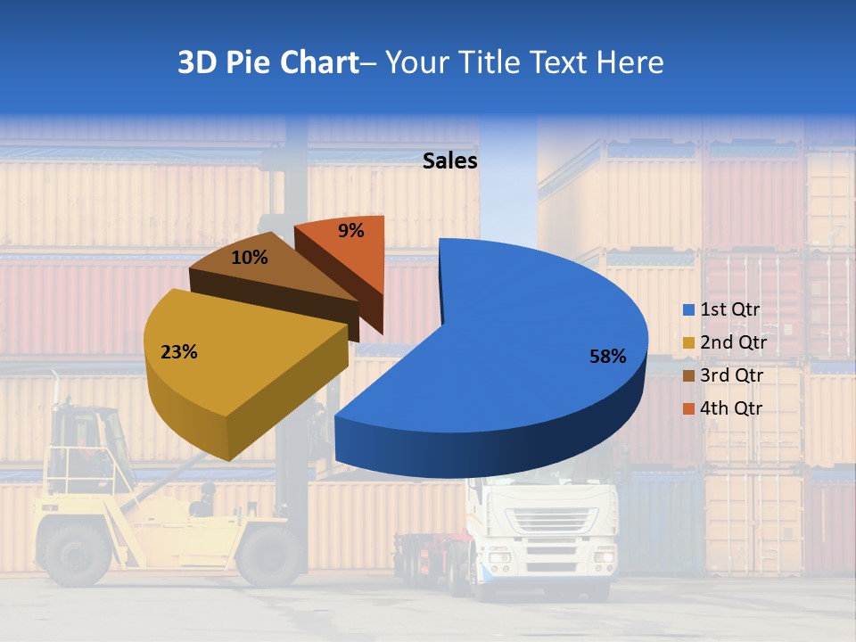 Commercial Stacking Crane PowerPoint Template