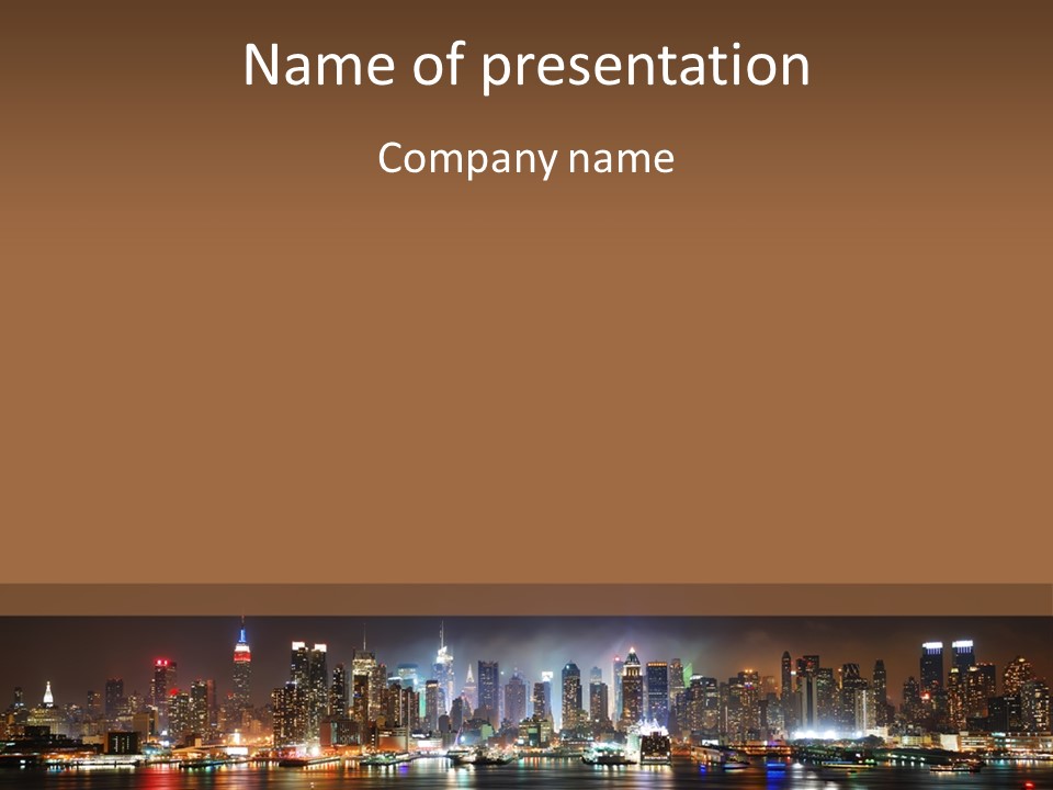 United States Urban Nyc PowerPoint Template