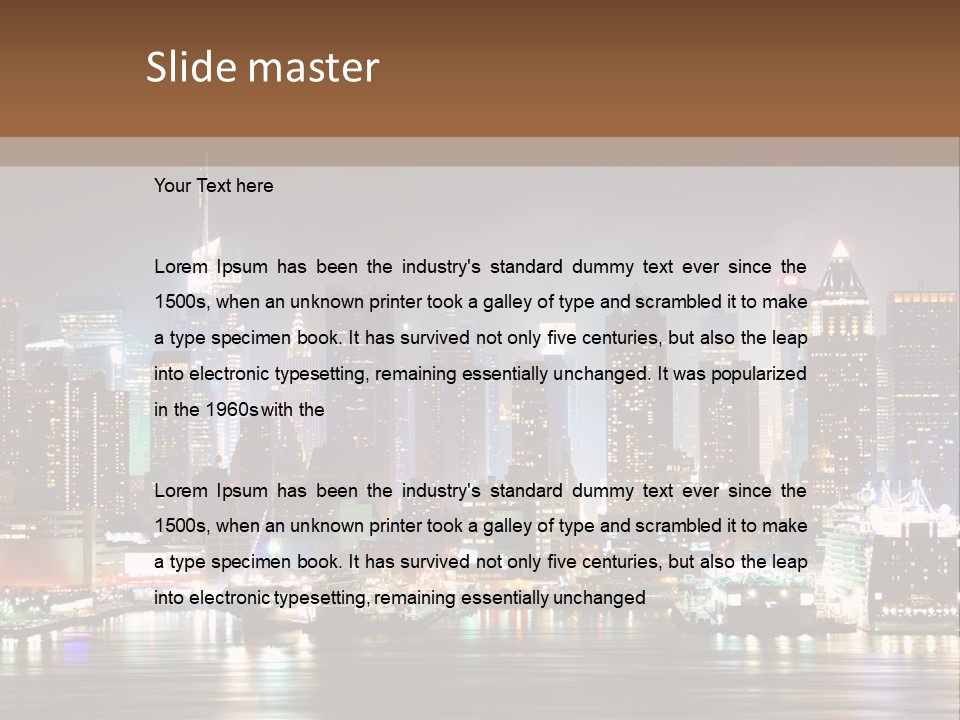 United States Urban Nyc PowerPoint Template