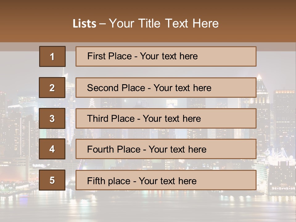 United States Urban Nyc PowerPoint Template