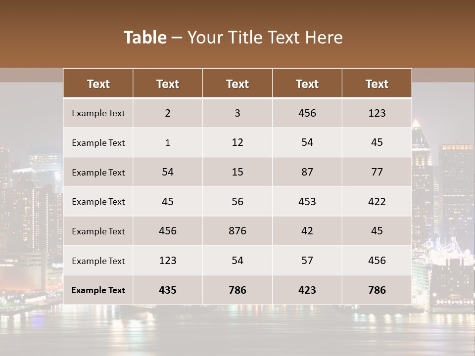 United States Urban Nyc PowerPoint Template