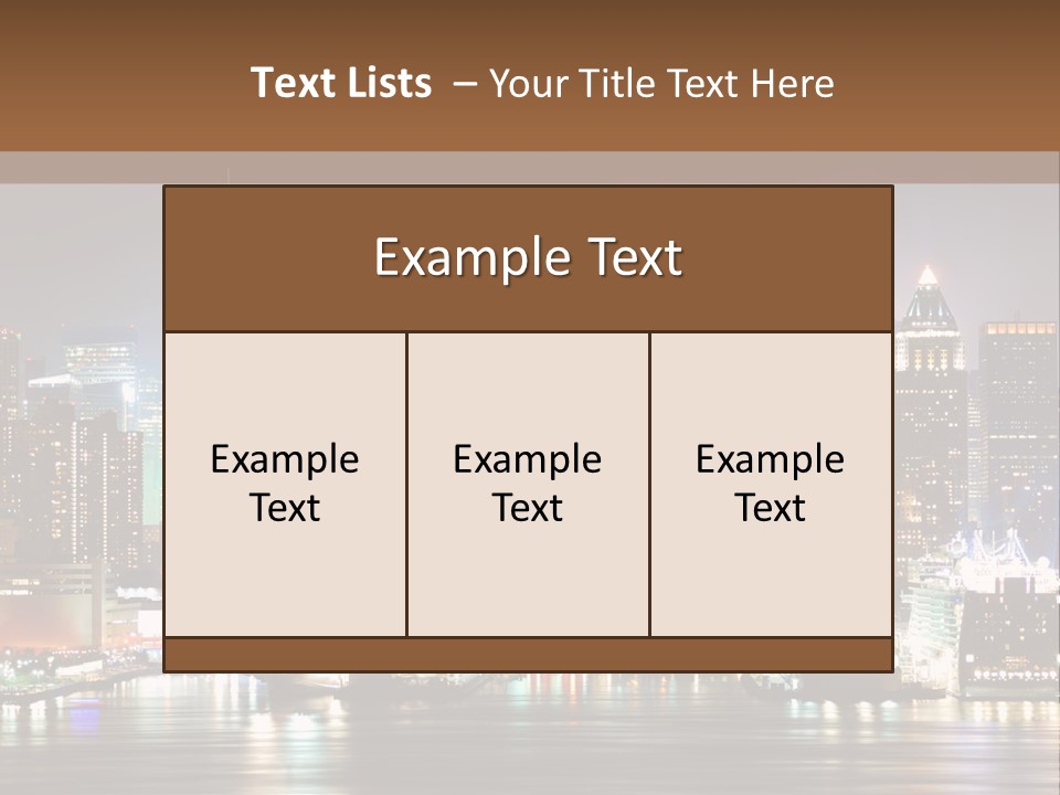 United States Urban Nyc PowerPoint Template