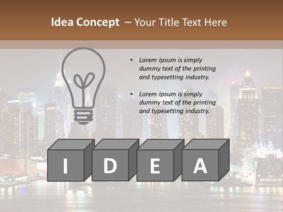 United States Urban Nyc PowerPoint Template