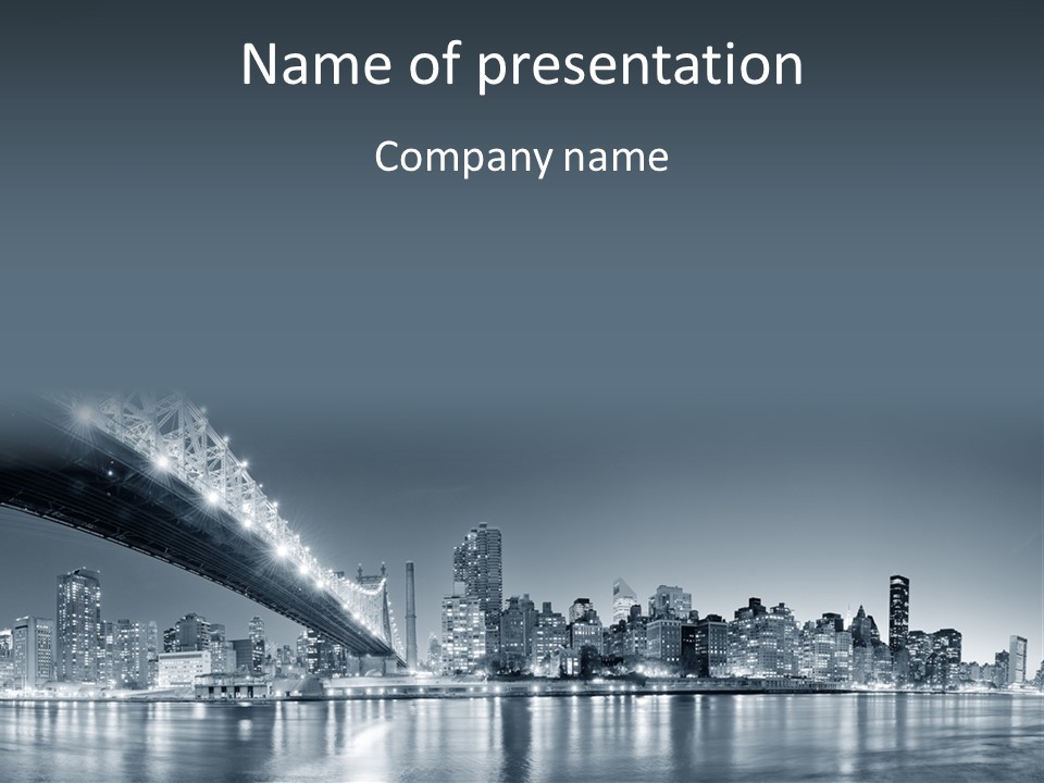 View Evening York PowerPoint Template