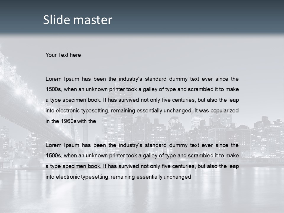 View Evening York PowerPoint Template