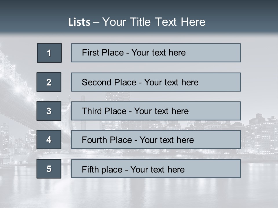 View Evening York PowerPoint Template