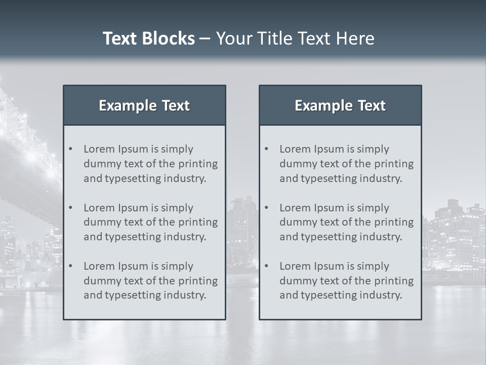 View Evening York PowerPoint Template