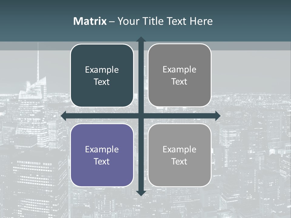 Street Panorama Colorful PowerPoint Template