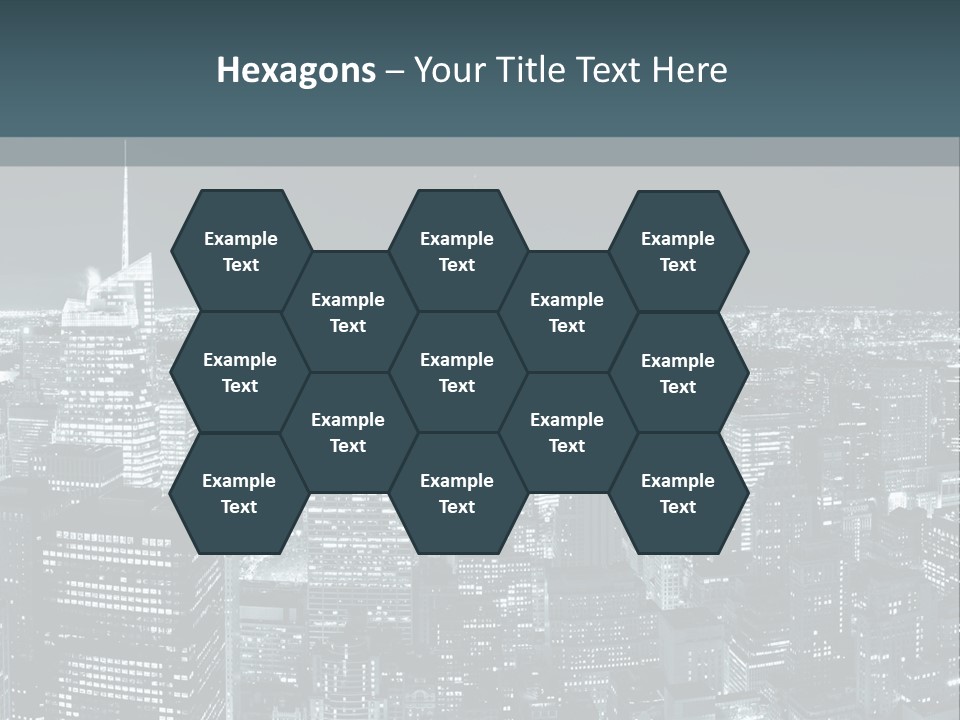 Street Panorama Colorful PowerPoint Template