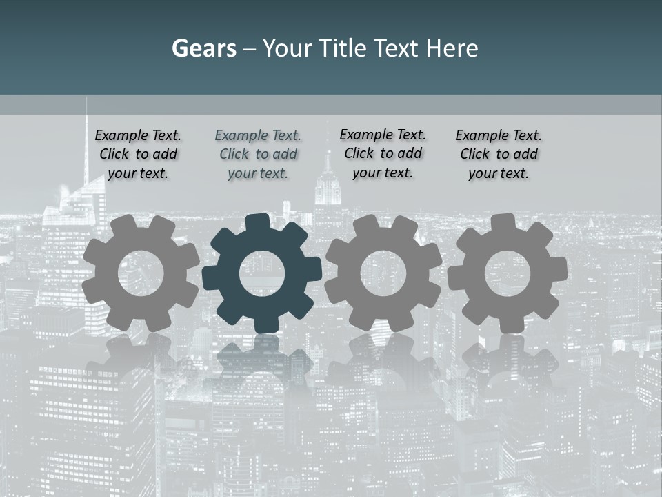 Street Panorama Colorful PowerPoint Template