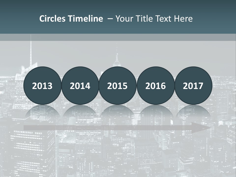 Street Panorama Colorful PowerPoint Template