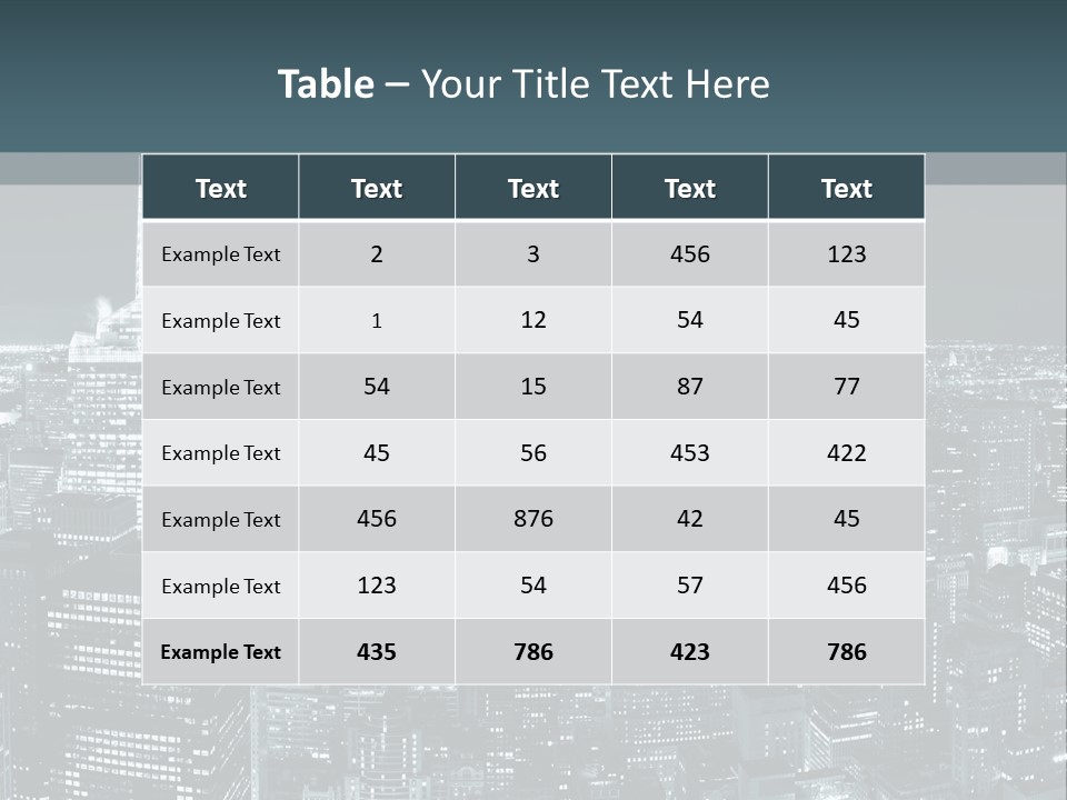 Street Panorama Colorful PowerPoint Template