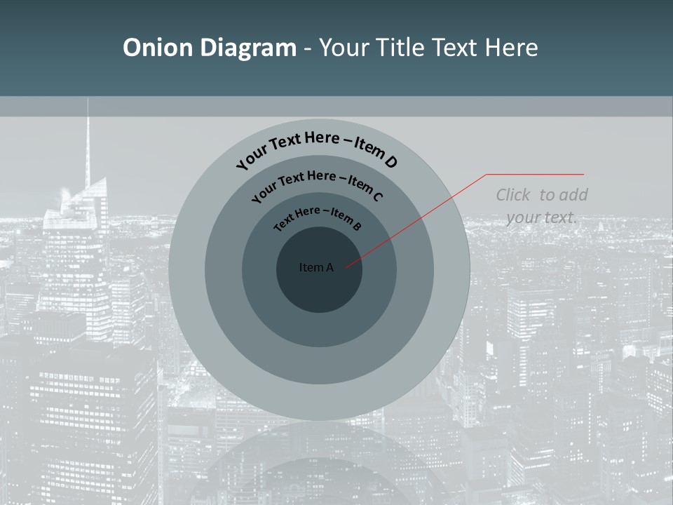 Street Panorama Colorful PowerPoint Template